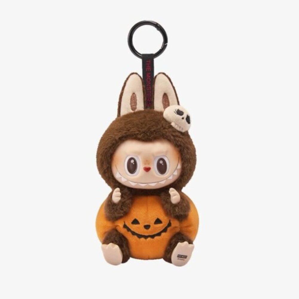 Labubu Happy Halloween Party Series-Sitting Pumpkin Vinyl Plush Pendant